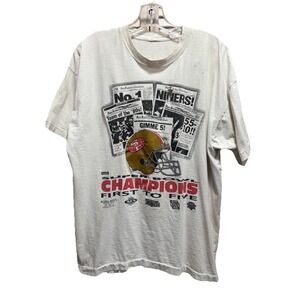 Vintage‎ San Francisco 49ers Super Bowl Champs T-Shirt Sz L/XL Single Stitch NFL